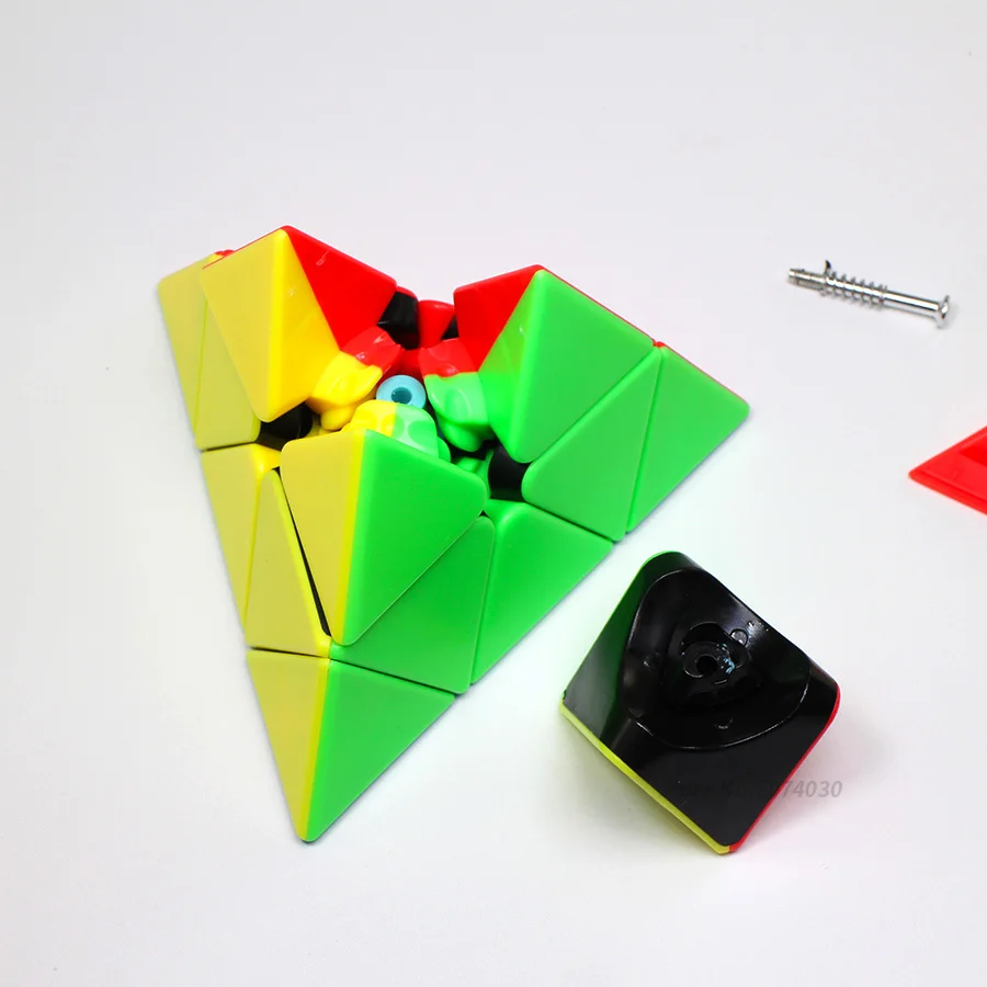 Moyu Meilong Головоломка "Пирамида Рубика" 3x3x3 Moyupyraminx 3x3 волшебный куб головоломка на скорость Stickerless для начинающих игрушки для детей cubo magico