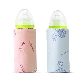 

USB Charging Baby Nursing Bottle Heater Travel Stroller Bag Portable Milk Warmer Newborn Baby Bottle Feeding Insulated Bag