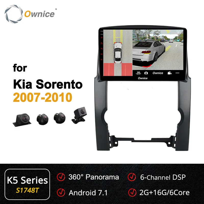 Ownice K6 K5 K3 Авторадио Android 9,0 Dvd для Kia Sorento 2007 2008 2009 2010 в тире автомобиля стерео Gps Nagavi головное устройство 4g Sim DSP - Цвет: S1748 K5