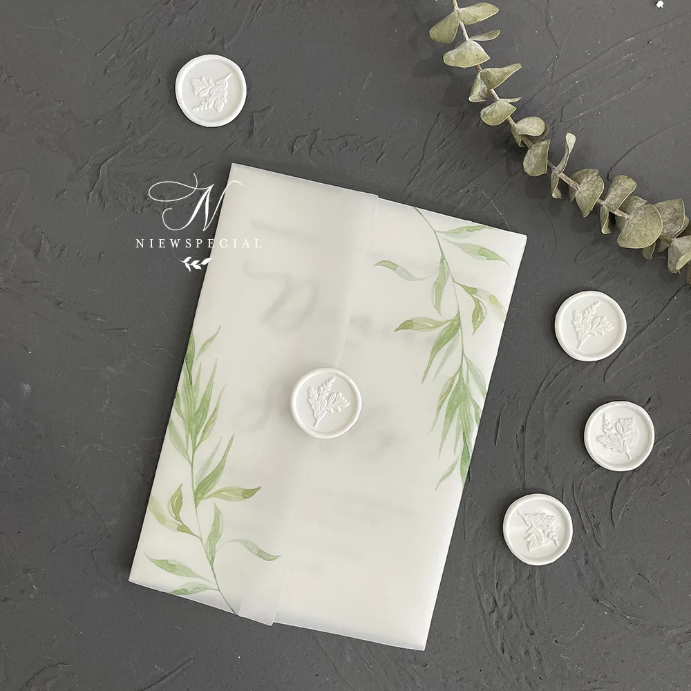 Vellum Wrap, 5*7 Vellum Wedding Invitation Cover ,Vellum Jacket for  Invites, Clear Translucent Wrap ,20/50pcs for DIY Invitation - AliExpress