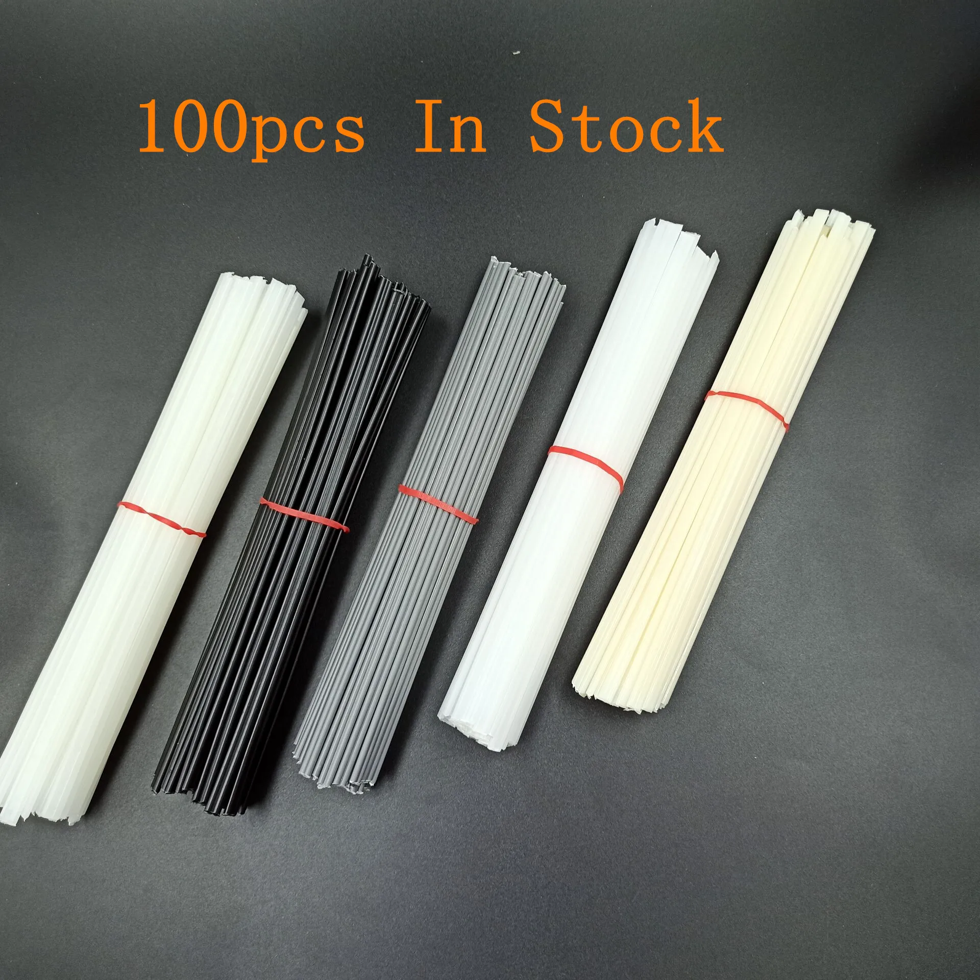 100pcs Plastic Welding Rods Bumper Repair ABS/PP/PVC/PE Welding Sticks Welding Soldering Supplies 20CM