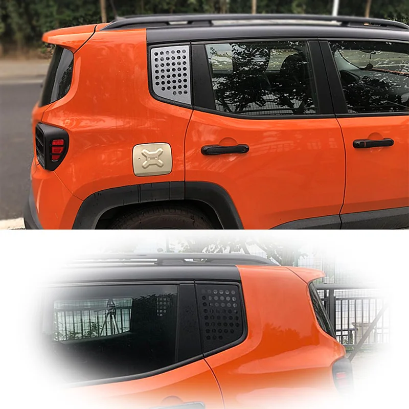 Черное украшение для заднего стекла из углеродного волокна Внешнее наклейка Jeep