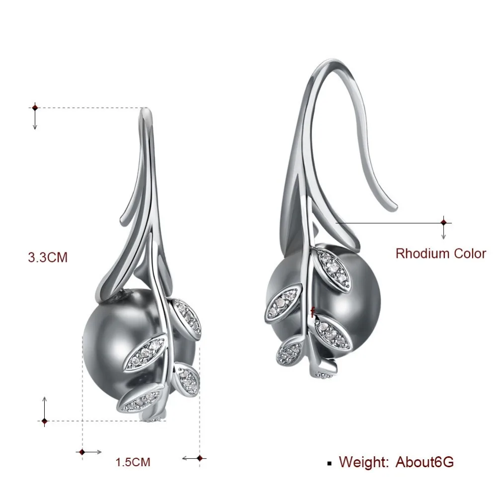 silver plate jewelry sets pearl (12)