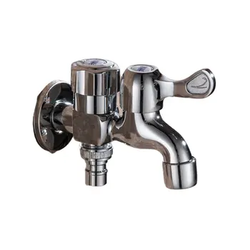 

Copper dual-use washing machine faucet multifunctional one in two out single cold quick open faucet mop pool water nozzle