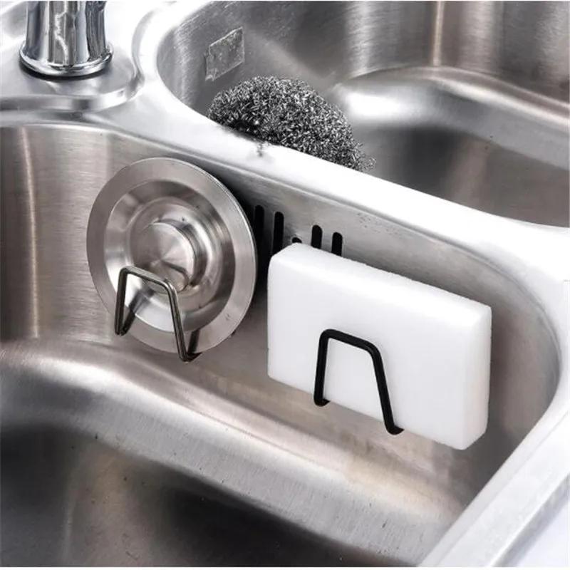 Kitchen Stainless Steel Sink Sponges Holder 1