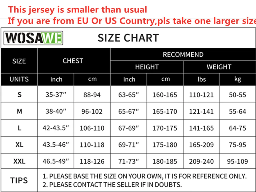 WOSAWE Men Cycling Jersey MTB Maillot Bike Shirt Downhill Jersey Reflective Cycling Wear Long Sleeve Bicycle Clothing