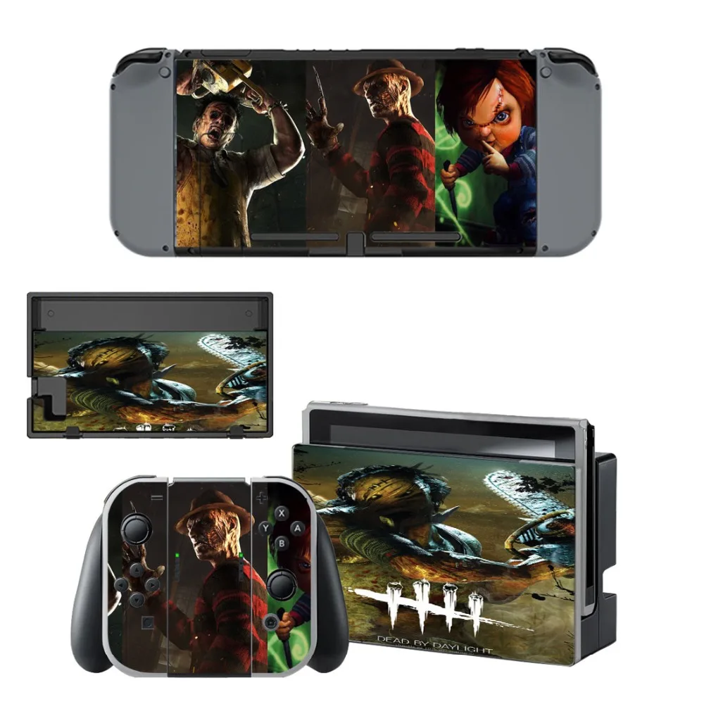 Коричневый Наклейка Dead by Daylight для nintendo switch для nintendo Switch для консоли nintendo Joy-con контроллер наклейка - Цвет: Коричневый