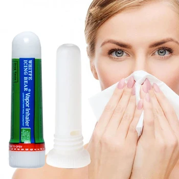 

Thailand Herbal Nasal Inhaler Stick Mint Cylinder Treament For Asthma Nasal Congestion Headache Refreshing Aroma Stick Inhaler
