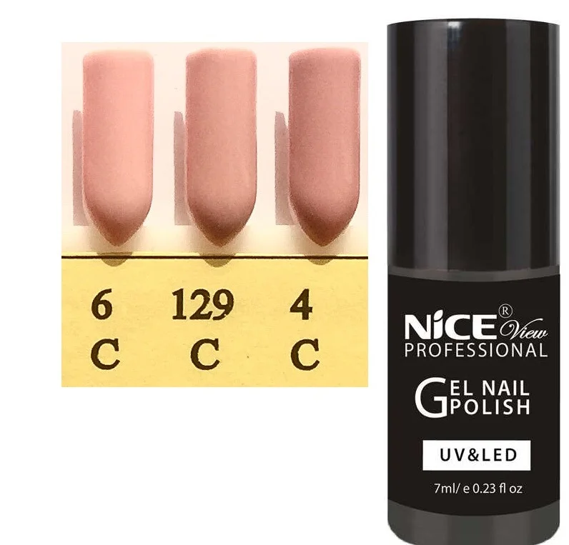 Nice UV gel polish (shellac) no. 129 GL 7 ml золотист almond 1-6 PCs nice nail | Красота и здоровье