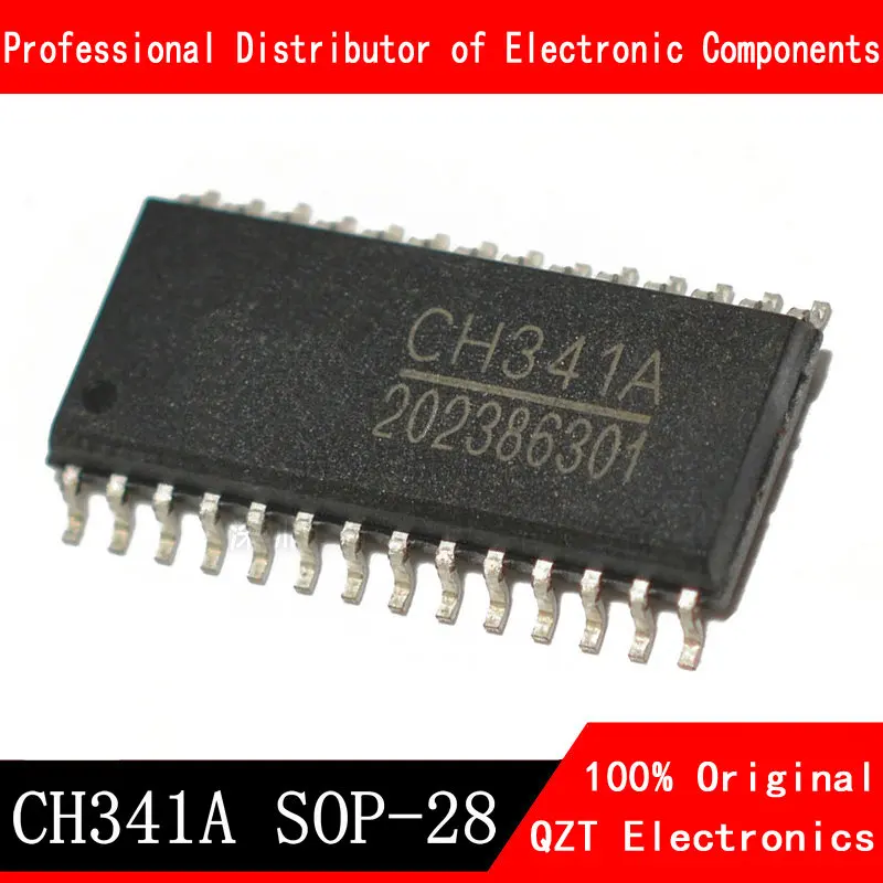 10pcs/lot CH341A CH341 SOP28 USB serial chip programming IC new original In Stock 10pcs stc12c2052 35i pdip20 stc12c5204ad 35i skdip28 stc12c5410ad 35i sop28 stc12c5410ad 35i dip28 in line smd mcu 100% brand n