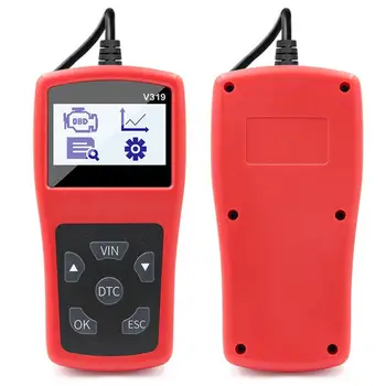 

V319 OBDII Car Diagnostic Tool Multiple Languages Supporting Fault Code Reader Delete Codes Real-time Curve For SAE J1850 PWM