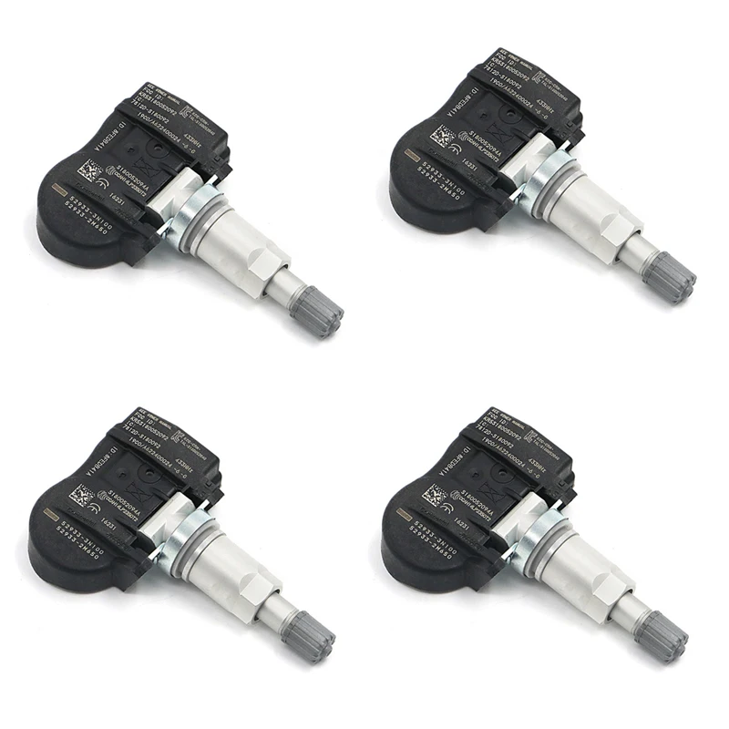 

4PCS Car TPMS Tire Pressure Monitor Sensor 52933-3N100 52933-B1100 52933-2M650 For Hyundai Accent Genesis Coupe For Kia Sorento