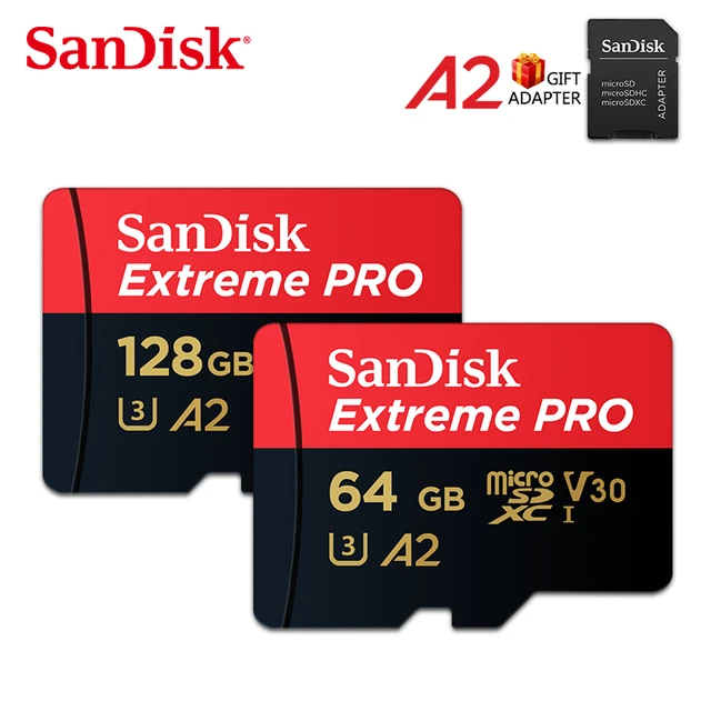 Carte Mémoire SanDisk Extreme Pro microSDHC UHS-I U3 V30 A1 +