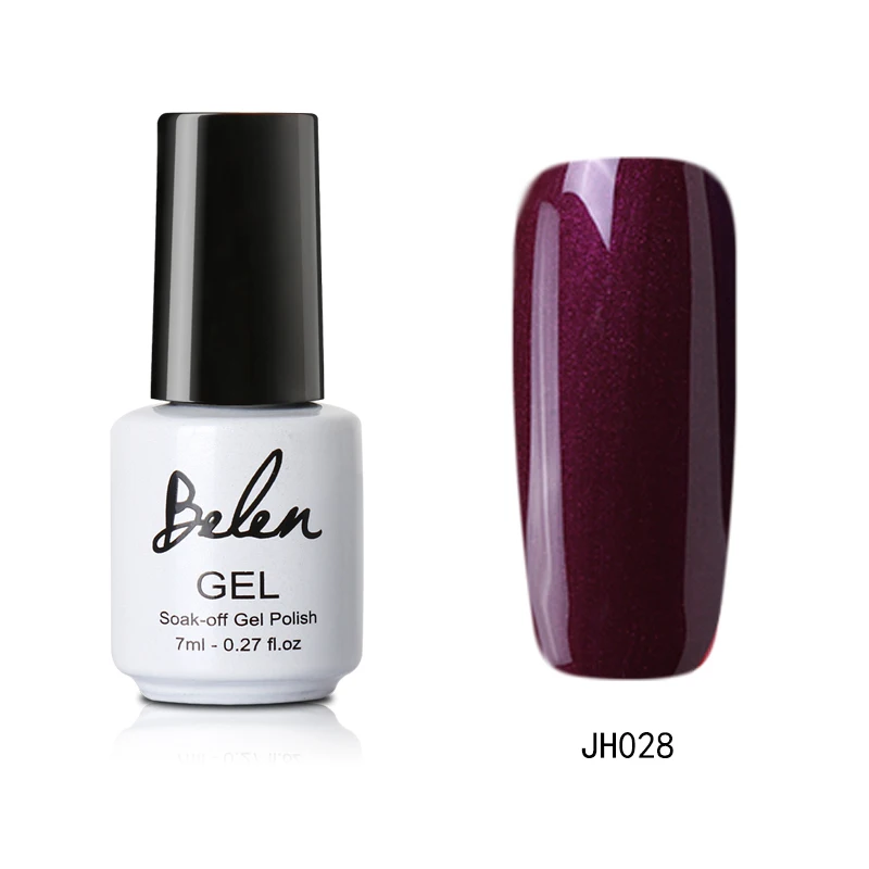 JH028 Belen 7 мл 36 красный цвет УФ светодиодный Гель-лак для ногтей Полуперманентная краска гель лак штамповка эмаль геллак лак - Цвет: JH028