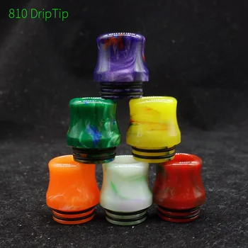 

1pc 810 epoxy resin drip tips unique design 810 mouthpiece for 810 rda rta atomizer with double O Ring