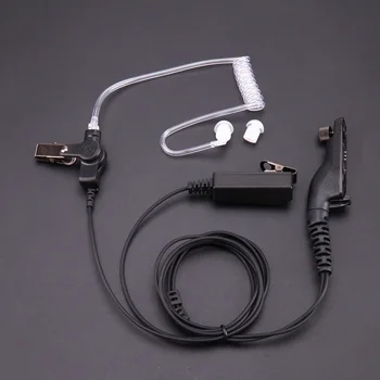 

New Air Acoustic Tube Earpiece PTT Microphone Headset Radiation-proof Walkie Talkie Earphone For Motorola XPR XiR DP APX Series