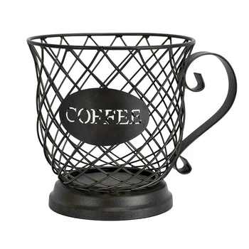 

2020 New Coffee Pod Holder Nespresso Capsule Holder Coffee Mug Nespresso Cup Keeper Storage Basket Kitchen Organizer
