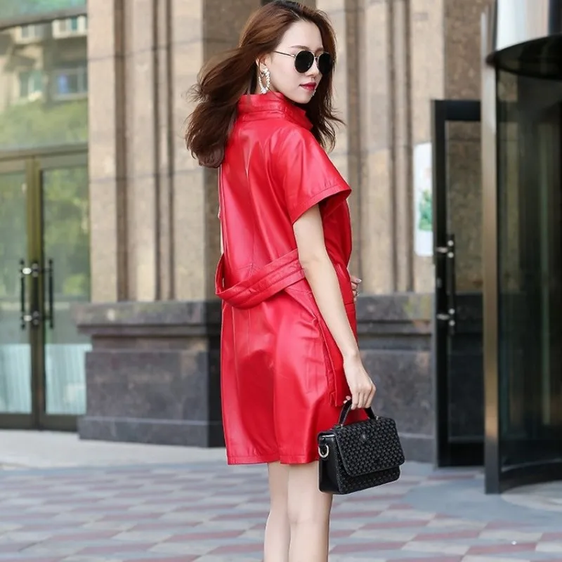 chinese dress ladies Hello Gorgeous Vegan Leather Dress - Black
