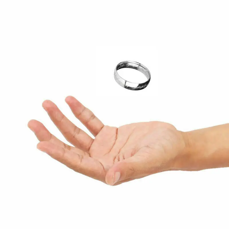 Волшебное шоу волшебный трюк плавающее кольцо Волшебная Летающая карта плавающий эффект монеты невидимая подвеска магический реквизит кольца на большой палец