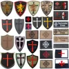 Knights Templar Embroidered Patches Cross Military PVC Patch Tactical Combat Rubber Embroidery Badges For Jacket Clothing ► Photo 1/6