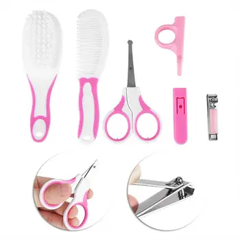 

6Pcs Babies Nail Hair Manicure Brush Kids Grooming Kit Accesorries Newborn Baby Healthcare Kits Mother and Baby Care Set