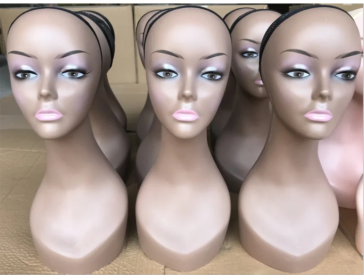 

Dummy Headform Wig Model Headform Fake Head Mannequin Stand Hair Bust Display Scarf