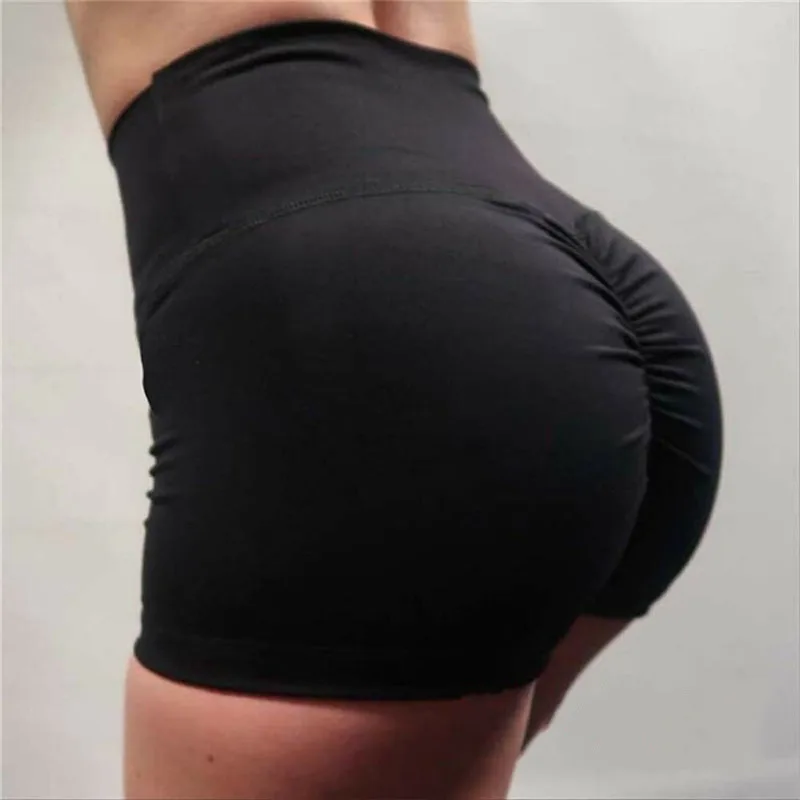 Сексуальное женское Спортивное безопасное нижнее белье, шорты для занятий спортом, спортзала, тренировок, фитнеса, безопасные короткие штаны, трусы - Цвет: Черный