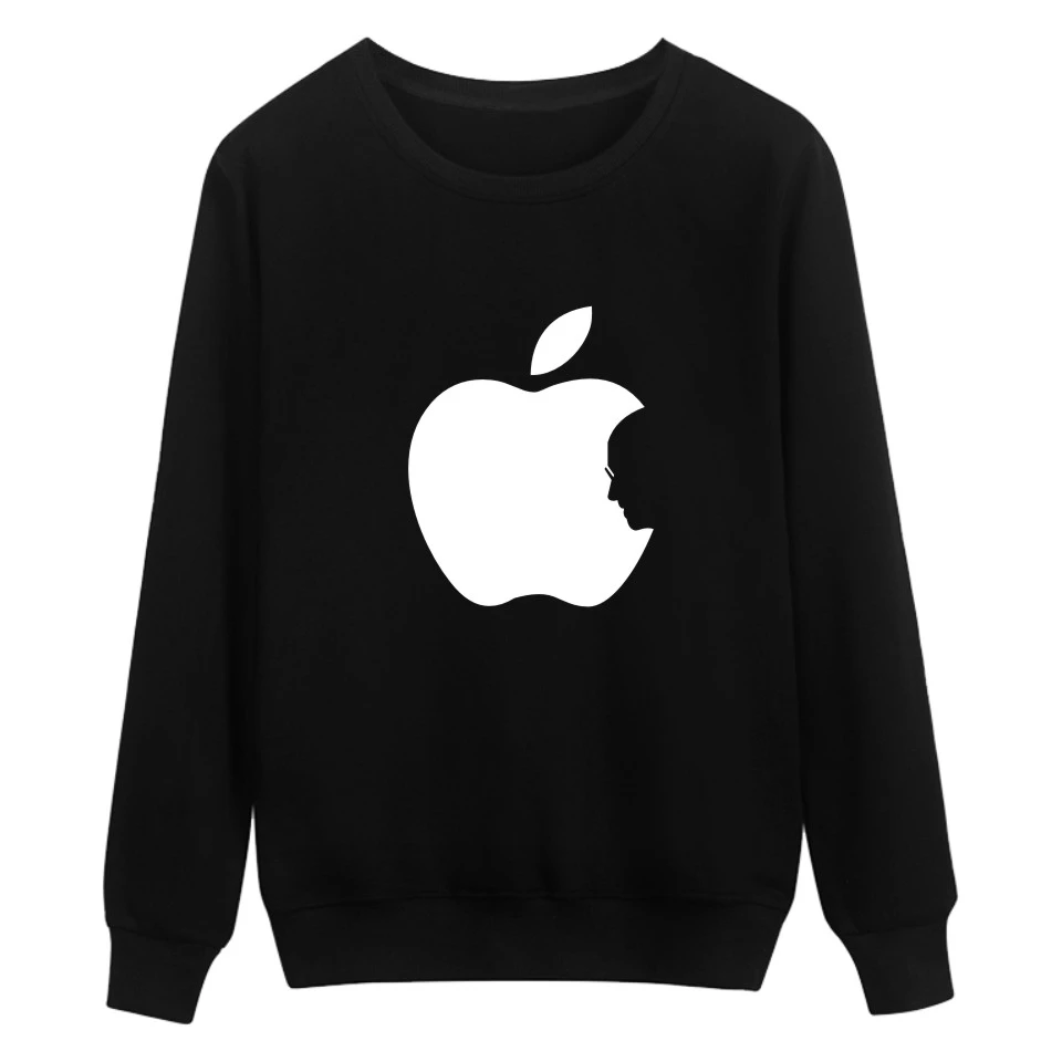 Apple Winter Warm Casual Style Harajuku Sweatshirt In Steven Jobs Apple Autumn 3XL Men Hoodies And Sweatshirts hoodie sweatshirt