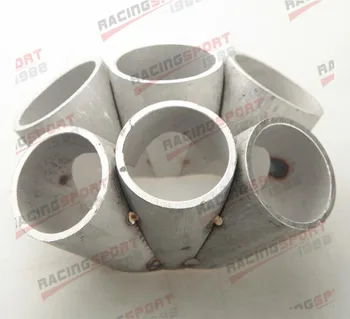 

Stainless Steel 6-1 Turbo Manifold Header Merge Collector Fit T4 Turbo Inlet