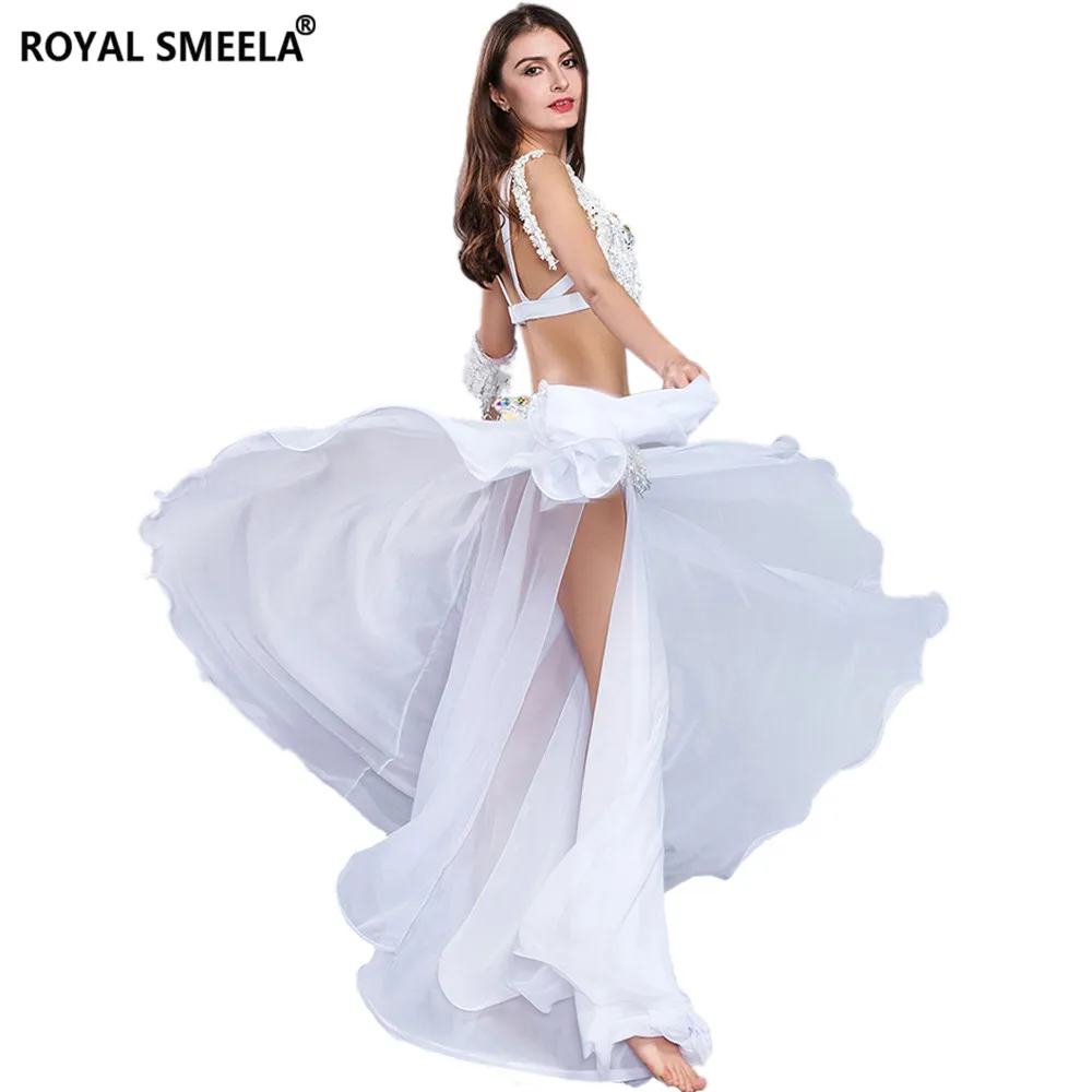 Top Danza Del Ventre ROYAL SMEELA - Sexy Con Perle, Scollo V Profondo, Manica A Pipistrello - Foto 14