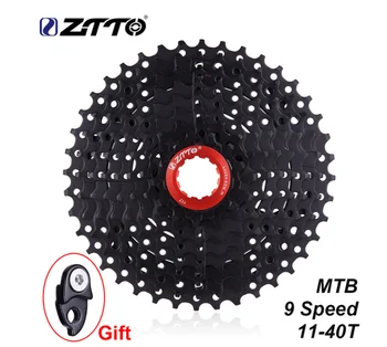 

ZTTO 9 Speed MTB Bike Cassette 11-40 T Wide Ratio Freewheel Mountain Bicycle Cassette Flywheel Sprocket Compatible with Sunrace