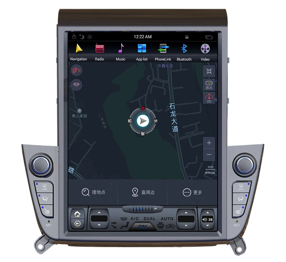 12," tesla стиль вертикальный экран android 9,0 шесть ядер автомобиля gps Радио Навигация для hyundai Ix35 Tucson