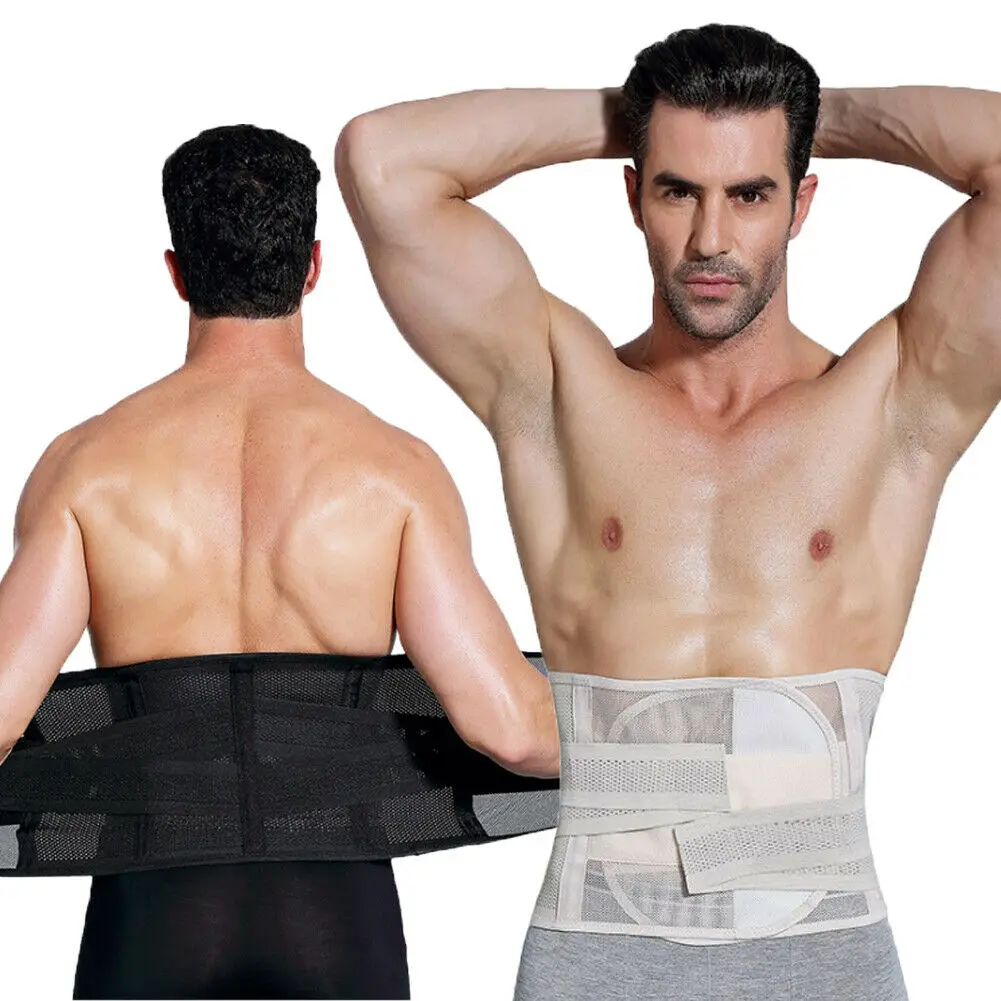 Men's Abdomen Fat Burner Belly Compression Body Shapers Slim Waist Trainer Belt Men Shapers Musle Practice support