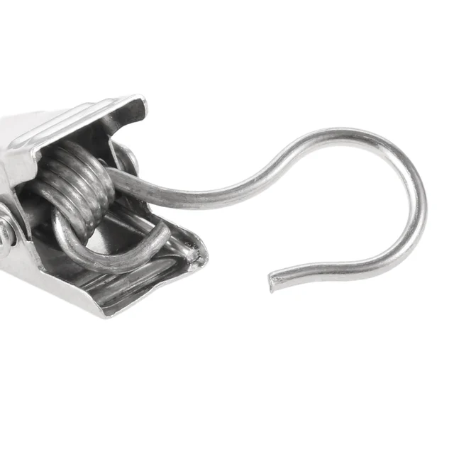 Clips De Cortina Metálicos – Pack De 50, Ganchos En S, Para Colgar Cortinas, Fotos O Luces Navideñas