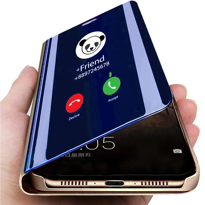 Зеркальный умный флип-чехол для Huawei Nova 5T чехол на заднюю панель Mate 30 Pro V30 6 SE 5i P30 P40 |