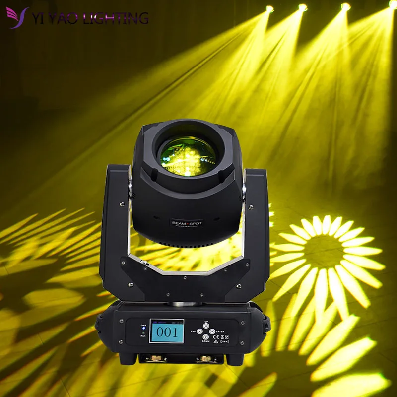 

Led 200w Spot Light Dmx512 Gobo 3 Face Prism Moving Head Light Disco Party Dj Club Sound Activated Light Stage Lighting Effect