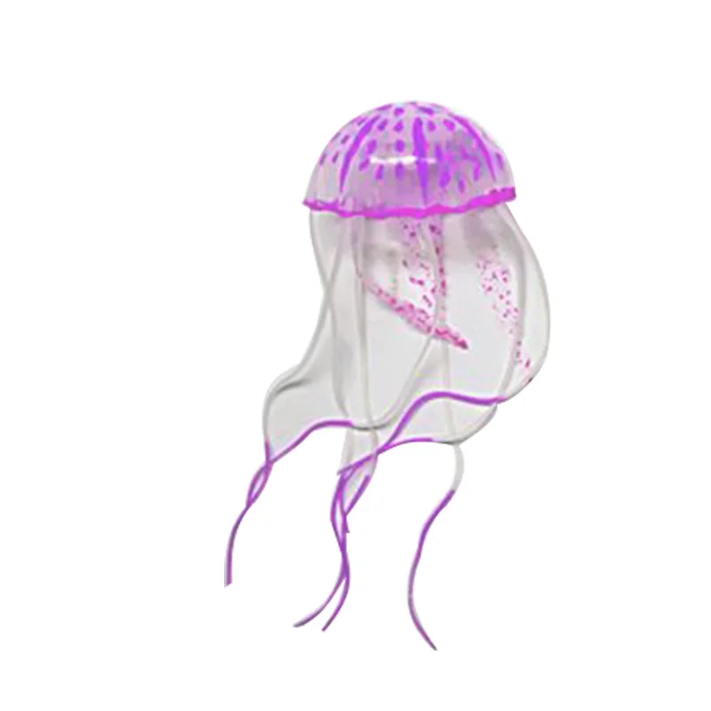 Purple Садок для рыбы украшения для аквариума украшение аквариума Медузы рыбы искусственная Медуза бак - Цвет: Purple