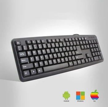 

Computer Wired Keyboard 104 Keys Gaming Keybord With USB Cable Ergonomic Wired PC Office Gamer Keypad For Laptop Macbook Air Pro