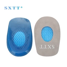 Мягкие силиконовые стельки для боль в пятке Подушечка Для стопы массажер для ног уход половина стелька для ношения высокого каблука Pad Высота обувь, увеличивающая рост аксессуары