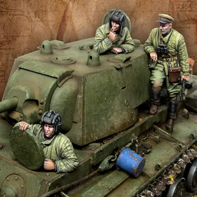 Модель солдатика и человека из смолы 1/35 года модель советского танка Второй