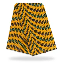Африканский воск ткань высокого качества хлопок Материал Анкара ткань шитье настоящий голландский воск 6 ярдов для платья