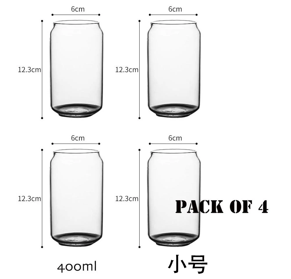 Free Shipping 4pcs Beer Glass, Can Shaped Beer Glasses,craft Drinking  Glasses,cocktail Glasses For Any Drink And Any Occasion - Glass - AliExpress