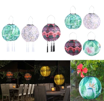 

Solar Powered Painted LED Tassel Lantern Outdoor Waterproof Garden Patio Yard Garland Hanging Lighting for Party Holiday Decorat