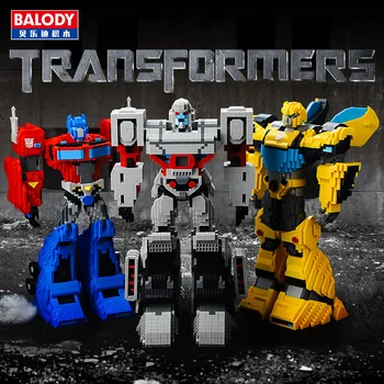 

BALODY 3544pcs+ Transformation Robot Building Blocks Truck Model Deformation Car Optimus Bumblebee Brick Toys For Children