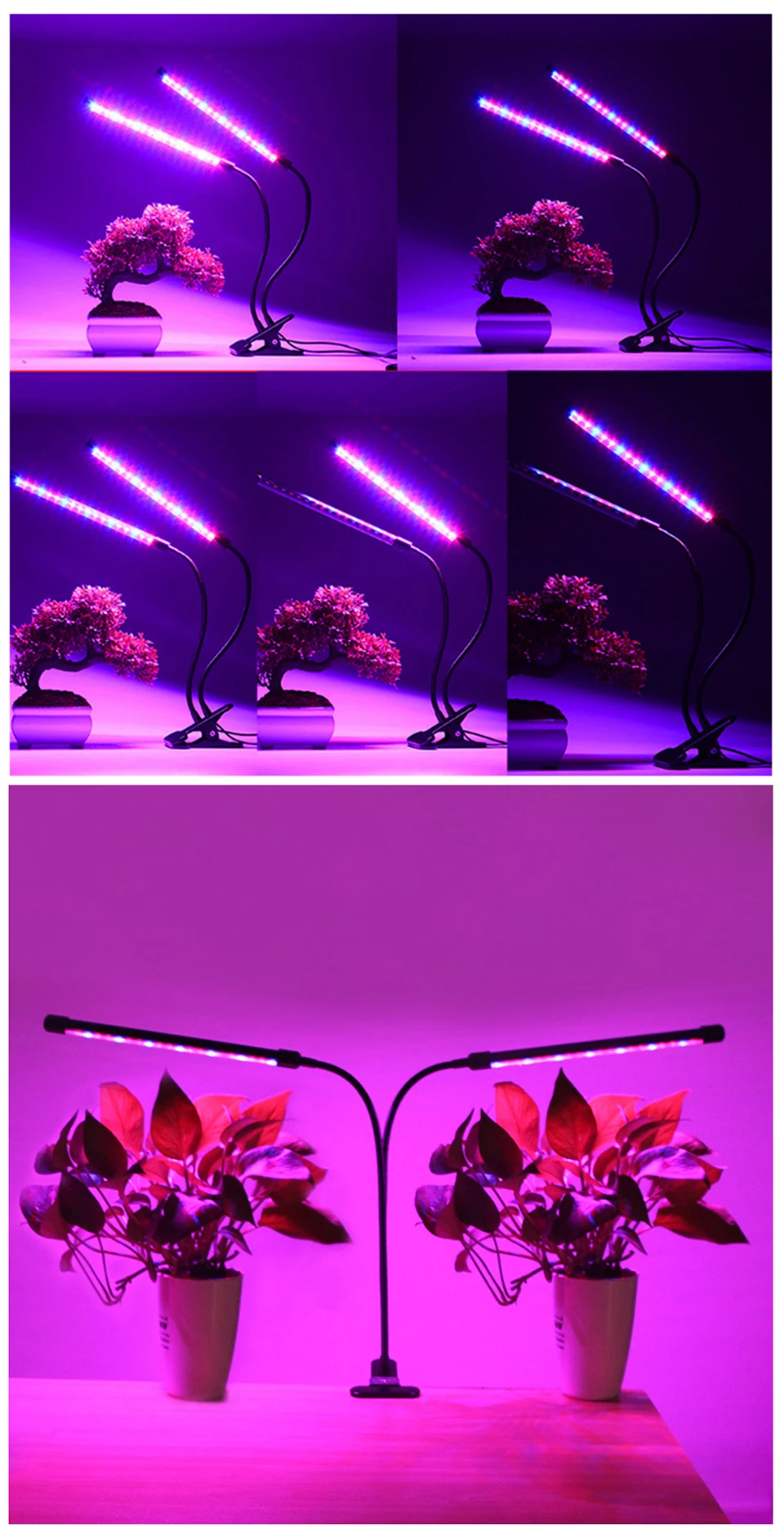 USB LED Grow Light Timer Phyto Lamp Full Spectrum Dimming Led Lights For Indoor Plants Growing Flowering For Plants Flowers Grow (7)