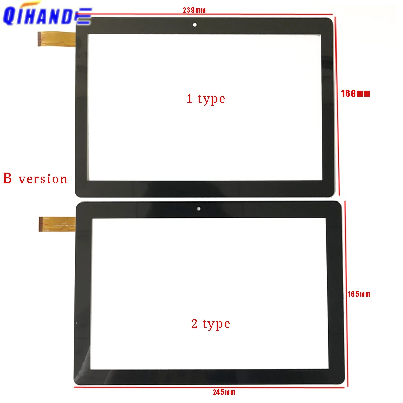 Negro Nuevo pantalla táctil para, Innjoo, F104 IJF104BLK TIME2 F104 3G Tablet PC capacitiva táctil Reparación de Panel partes Sensor táctil de vidrio