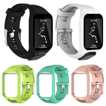

Gosear Silicone Watch Band Straps Wristband Replacement for Tomtom Spark Runner 2 3 Golfer 2 Adventurer Smartwatches
