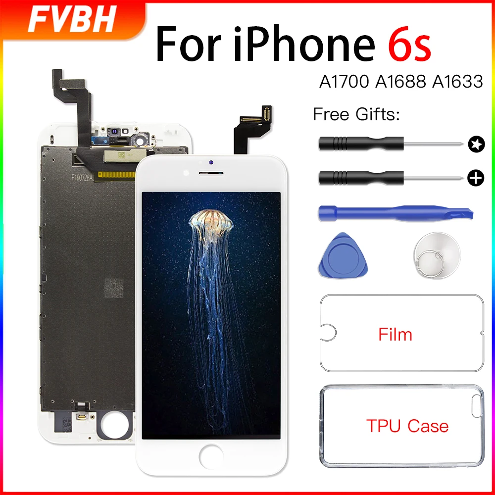 Черный/белый Pantalla LCD Замена для iPhone 6s sgree 3D дисплей дигитайзер сенсорный экран 6 Plus