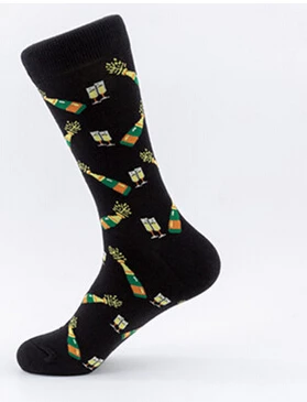 Новые носки Хэллоуин для взрослых, повседневные хлопковые мужские носки на осень и весну, спортивные носки с принтом - Цвет: 2
