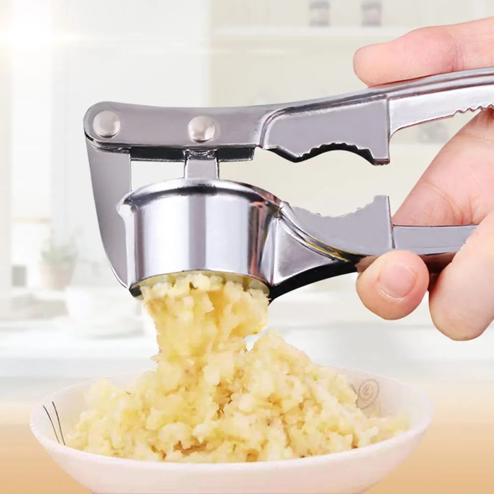 

Kitchen Stainless Steel Garlic Presses Manual Garlic Mincer Chopping Garlic Tools Curve Fruit Vegetable Tools Kitchen Gadgets